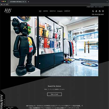 AW Gallery アートギャラリー ECサイト Shopify